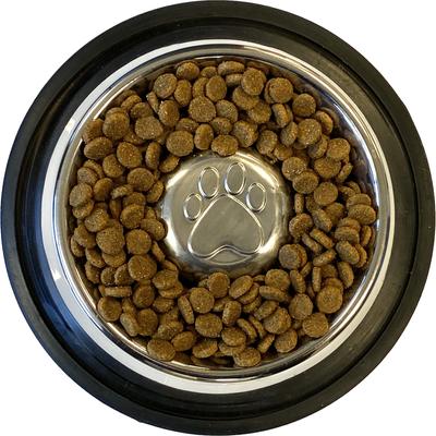 Show full view: Neater Pets Non-Skid Non-Tip Stainless Steel Slow Feeder Dog Bowl, 2-cup slide 4 of 10