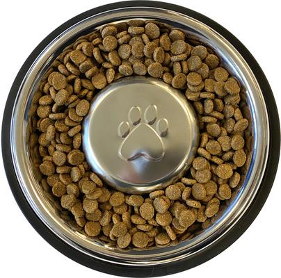 Show full view: Neater Pets Non-Skid Non-Tip Stainless Steel Slow Feeder Dog Bowl, 3-cup slide 5 of 11