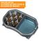 Show in main carousel: Neater Pets Standard Non-Skid Plastic Slow Feeder Double Diner Dog & Cat Food & Water Bowl, 2.5-cup & 8.5-cup, Gunmetal Grey slide 2 of 6