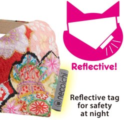 Necoichi Bandana Cat Collar with Air Tag Pocket, One Size, Red slide 2 of 7