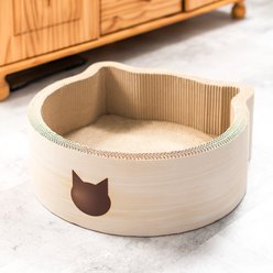 Necoichi Cat Head Scratcher Bed, Regular