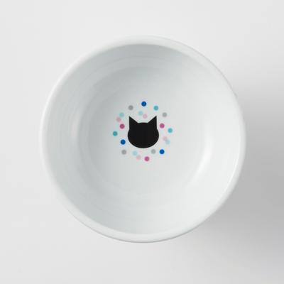 Show full view: Necoichi Ceramic Elevated Cat Food Bowl, Colorful Dots,1.5 cup slide 5 of 11