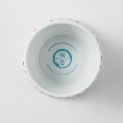 Show full view: Necoichi Ceramic Elevated Cat Food Bowl, Colorful Dots,1.5 cup slide 6 of 11