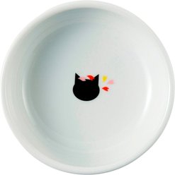 Necoichi Dishwasher-Safe Microwavable Non-Skid Ceramic Elevated Cat Food Bowl, Sakura, 1 cup slide 2 of 6