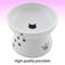 Show in main carousel: Necoichi Ceramic Elevated Cat Food Bowl, White Paw Print, 1-cup slide 4 of 13