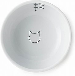 Necoichi Ceramic Elevated Cat Water Bowl, Cat Paw Print, Extra Tall, 12.2-oz slide 2 of 8