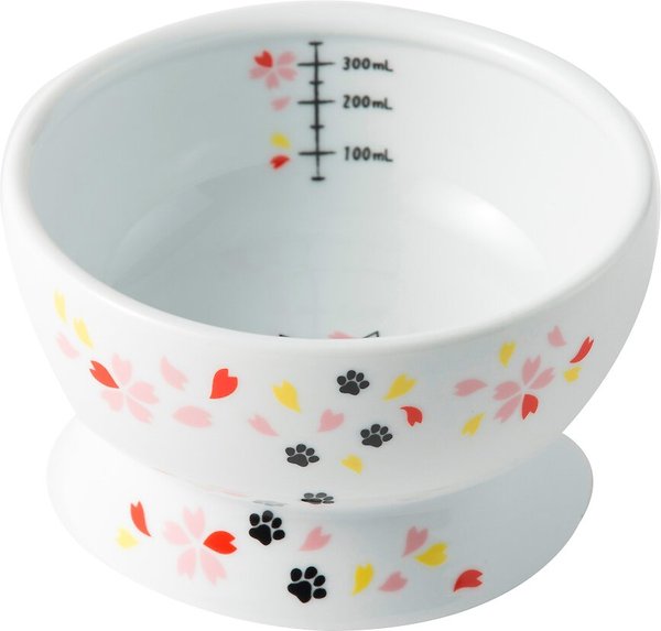 Necoichi X'mas Ceramic Elevated Cat Water Bowl, 12.2-oz