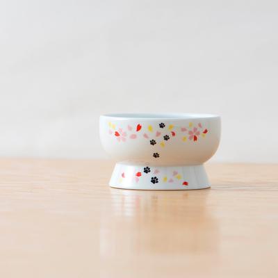 Show full view: Necoichi Ceramic Elevated Cat Water Bowl, Sakura, 12.2-oz slide 6 of 10