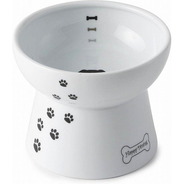 Necoichi Ceramic Elevated Dog & Cat Food Bowl, Cupcake, 1-cup