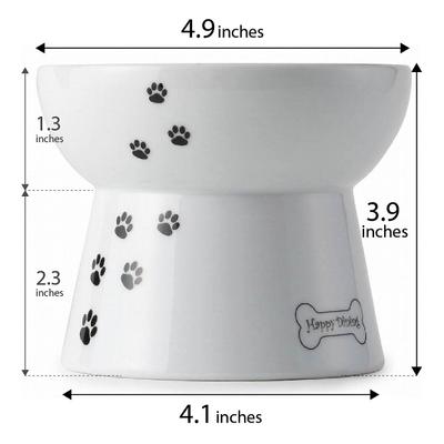 Show full view: Necoichi Ceramic Elevated Dog Food Bowl, 1.5-cup slide 6 of 11