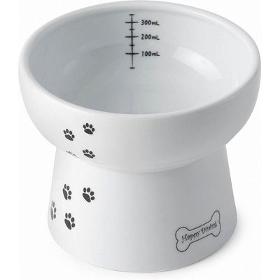 Necoichi Necoichi Elevated Porcelain Ceramic Dog & Cat Water Bowl, 12-oz