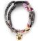 Show in main carousel: Necoichi Chirimen Fireworks Breakaway Cat Collar with Bell, Gray, 8.2 to 13.7-in neck, 2/5-in wide slide 1 of 9