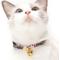 Show in main carousel: Necoichi Chirimen Fireworks Breakaway Cat Collar with Bell, Gray, 8.2 to 13.7-in neck, 2/5-in wide slide 6 of 9