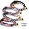 Show in main carousel: Necoichi Chirimen Fireworks Breakaway Cat Collar with Bell, Navy, 8.2 to 13.7-in neck, 2/5-in wide slide 4 of 9