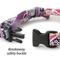 Show in main carousel: Necoichi Chirimen Fireworks Breakaway Cat Collar with Bell, Purple, 8.2 to 13.7-in neck, 2/5-in wide slide 2 of 9