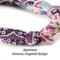 Show in main carousel: Necoichi Chirimen Fireworks Breakaway Cat Collar with Bell, Purple, 8.2 to 13.7-in neck, 2/5-in wide slide 3 of 9