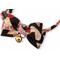 Show in main carousel: Necoichi Chirimen Kimono Bow Tie Breakaway Cat Collar with Bell, Black, 8.2 to 13.7-in neck, 2/5-in wide slide 2 of 6