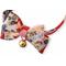 Show in main carousel: Necoichi Chirimen Kimono Bow Tie Breakaway Cat Collar with Bell, Red, 8.2 to 13.7-in neck, 2/5-in wide slide 3 of 7