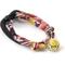 Show in main carousel: Necoichi Chirimen Plum Blossom Breakaway Cat Collar with Bell, Red, 8.2 to 13.7-in neck, 2/5-in wide slide 3 of 11
