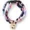 Show in main carousel: Necoichi Chirimen Sakura Breakaway Cat Collar with Bell, Blue, 8.2 to 13.7-in neck, 2/5-in wide slide 1 of 7