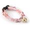 Show in main carousel: Necoichi Chirimen Sakura Breakaway Cat Collar with Bell, Pink, 8.2 to 13.7-in neck, 2/5-in wide slide 2 of 5