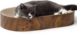Necoichi Cozy Bowl Capsule Cat Scratcher Toy, Dark Cherry