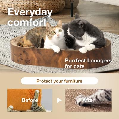 Show full view: Necoichi Cozy Bowl Capsule Cat Scratcher Toy, Dark Cherry slide 2 of 7