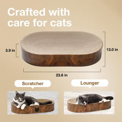 Show full view: Necoichi Cozy Bowl Capsule Cat Scratcher Toy, Dark Cherry slide 3 of 7