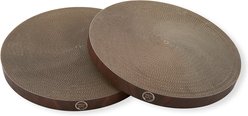 Necoichi Cozy Cat Scratcher Bowl Replacement Pad, 2 count, Dark Cherry, X-Large