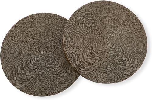 Show full view: Necoichi Cozy Cat Scratcher Bowl Replacement Pad, 2 count, Dark Cherry, X-Large slide 2 of 9