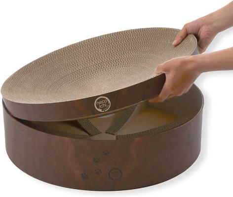 Show full view: Necoichi Cozy Cat Scratcher Bowl Replacement Pad, 2 count, Dark Cherry, X-Large slide 4 of 9