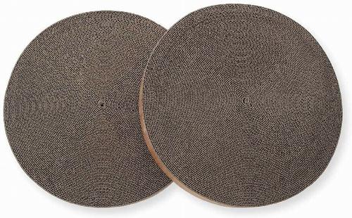 Show full view: Necoichi Cozy Cat Scratcher Bowl Replacement Pad, 2 count, Large, Oak slide 3 of 12