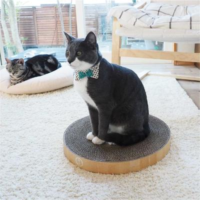 Show full view: Necoichi Cozy Cat Scratcher Bowl Replacement Pad, 2 count, Large, Oak slide 9 of 12