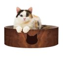 Necoichi Cozy Cat Scratcher Bowl Toy, Dark Cherry, Large