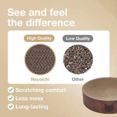 Show full view: Necoichi Cozy Cat Scratcher Bowl Toy, Dark Cherry, X-Large slide 4 of 11