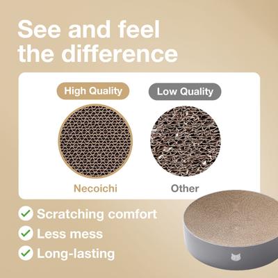 Show full view: Necoichi Cozy Cat Scratcher Bowl Toy, Hologram Gray, X-Large slide 4 of 9