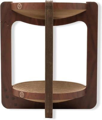 Show full view: Necoichi Cozy Cat Scratcher Tower Toy, Dark Cherry, X-Large slide 2 of 8