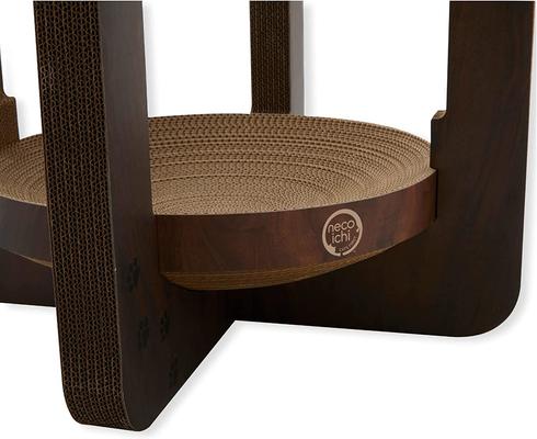 Show full view: Necoichi Cozy Cat Scratcher Tower Toy, Dark Cherry, X-Large slide 4 of 8