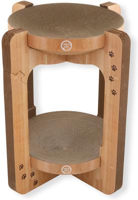 Show full view: Necoichi Cozy Cat Scratcher Tower Toy, Oak, Large slide 9 of 12