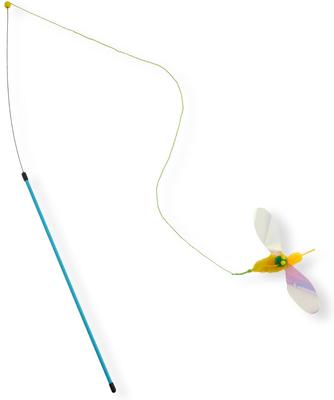 Show full view: Necoichi Crinkly Critters Bouncy Bee Adjustable Cat Wand Toy slide 7 of 11