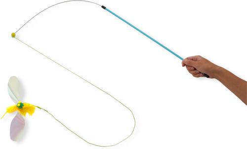 Show full view: Necoichi Crinkly Critters Bouncy Bee Adjustable Cat Wand Toy slide 8 of 11