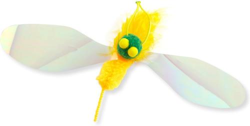 Show full view: Necoichi Crinkly Critters Bouncy Bee Adjustable Cat Wand Toy slide 9 of 11