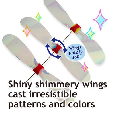 Show full view: Necoichi Crinkly Critters Dancing Dragonfly Trio Cat Wand Toy slide 4 of 11