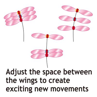 Show full view: Necoichi Crinkly Critters Dancing Dragonfly Trio Cat Wand Toy slide 5 of 11