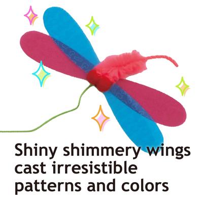 Show full view: Necoichi Crinkly Critters Fancy Flutterfly Cat Wand Toy slide 4 of 12