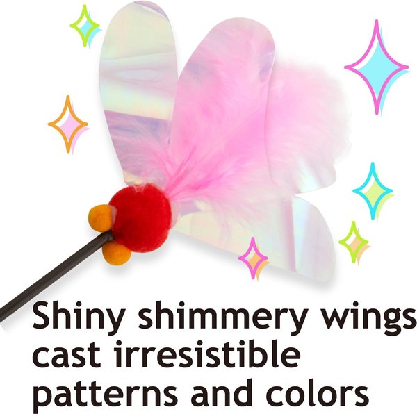 Show full view: Necoichi Crinkly Critters Fluttery Fish Cat Wand Toy slide 4 of 11