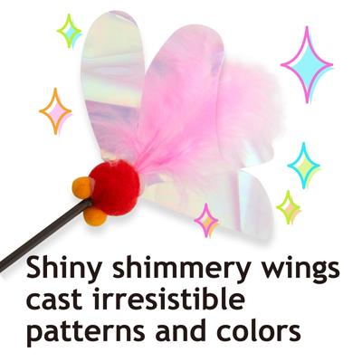 Show full view: Necoichi Crinkly Critters Fluttery Fish Cat Wand Toy slide 5 of 12