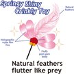 Show in main carousel: Necoichi Crinkly Critters Fluttery Fish Cat Wand Toy slide 5 of 11