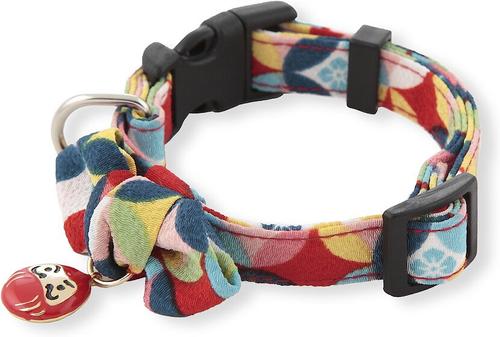 Show full view: Necoichi Daruma Charm Cotton Bow Tie Dog Collar, Medium, Red slide 3 of 9