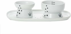Necoichi Double Dining Tray Set & Elevated Cat Bowls slide 2 of 9